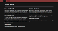 Desktop Screenshot of falloutsearch.com